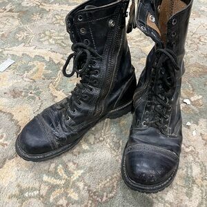 Double H Army Military Jump Boots - Side Zipper 11.5